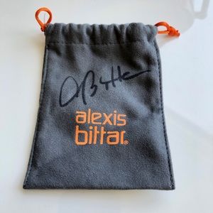 Signed Alexis Bittar dustbag